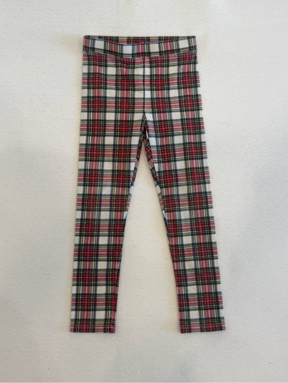 Crewcuts Red, White & Green Plaid Leggings